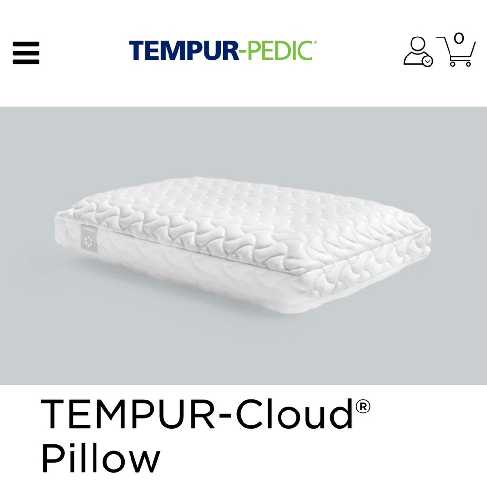 Tempurpedic Tempur-Cloud Pillow NWT